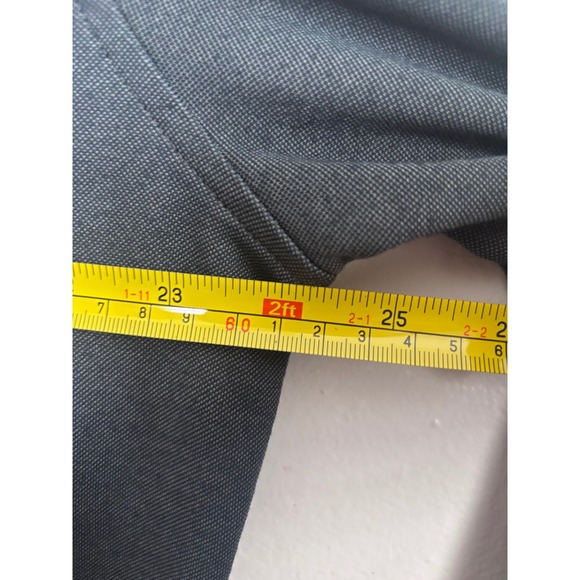 Tahari Mens XL Modal Blend Button Down Shirt Dark Gray Long Sleeve Pique Knit - Picture 2 of 5